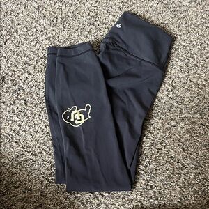 lululemon athletica Black Leggings with Colorado Buffalo Logo